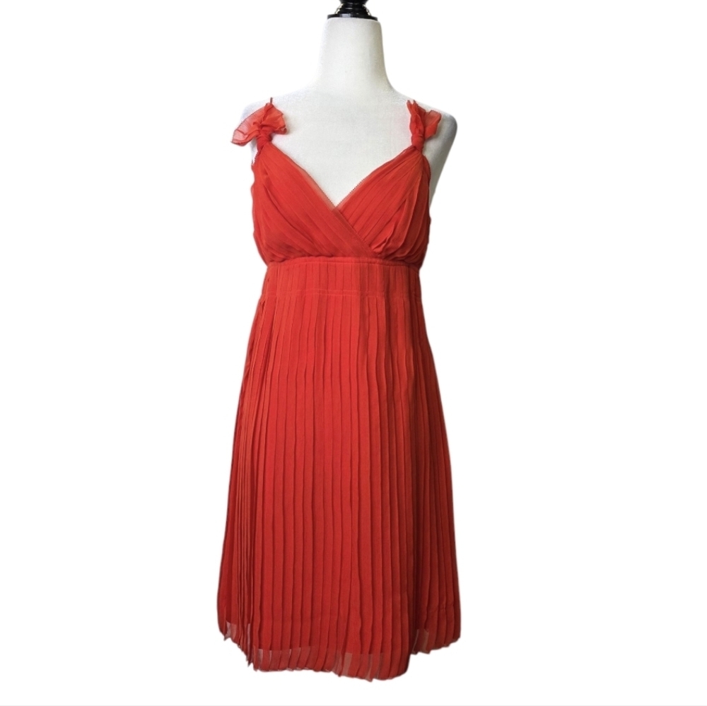 Club Monaco silk Pleated garden party  Dress
